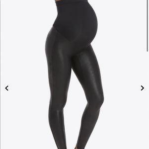 Spanx mama Faux Leather Leggings
